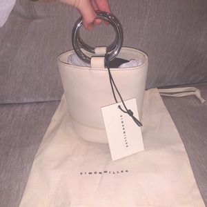 Simon Miller mini bucket bag with rings as handles